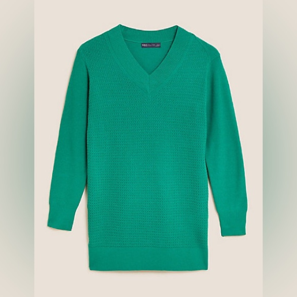 V-Neck Relaxed Jumper (Marks&Spencer)